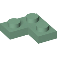 Lego destička 2x2 roh, pískově zelená (4155203, 4504775, 4633697)